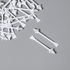 Шпатели для депиляции, двусторонние, пластиковые, 7.5×1.2 см, 50 шт. белые - Фото 3