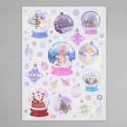 Наклейка интерьерная цветная «Снежные шары», 30×40 см - Фото 3