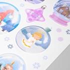 Наклейка интерьерная цветная «Снежные шары», 30×40 см - Фото 4