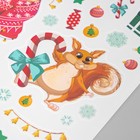 Наклейка интерьерная цветная «Белки с подарками», 30×40 см - Фото 4