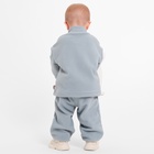 Костюм флисовый детский (джемпер, брюки) MINAKU, рост 80-86 см, серый - Фото 10