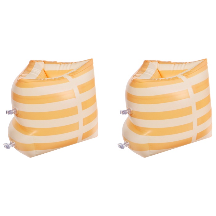 УЦЕНКА Нарукавники для плавания, оранжевые, белые - Фото 1