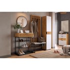 Обувница в прихожую «Вельвет», 2 полки, 750×334×905 мм, цвет дуб крафт золотой/акация светлая/чёрный муар - Фото 6