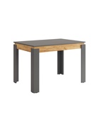 Стол обеденный раздвижной «Гермес 2», 1920×750×760 мм, цвет графит/дуб крафт золотой - Фото 1