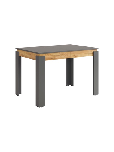 Стол обеденный раздвижной «Гермес 2», 1920×750×760 мм, цвет графит/дуб крафт золотой