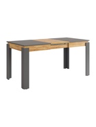 Стол обеденный раздвижной «Гермес 2», 1920×750×760 мм, цвет графит/дуб крафт золотой - Фото 2