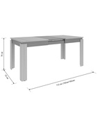 Стол обеденный раздвижной «Гермес 2», 1920×750×760 мм, цвет графит/дуб крафт золотой - Фото 3