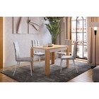 Стол обеденный раздвижной «Гермес 2», 1920×750×760 мм, цвет дуб крафт золотой/белое дерево - Фото 4