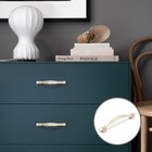 Ручка-скоба CAPPIO RSC018, цинк, м/о 96 мм, цвет белый/золото, 4 шт. - фото 31969065