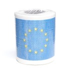 Сувенирная туалетная бумага "Евро флаг",  9,5х10х9,5 см - фото 8248542