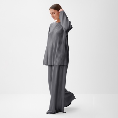 Костюм женский (блуза, брюки) MIST Classic collection, размер 40-42, цвет графит