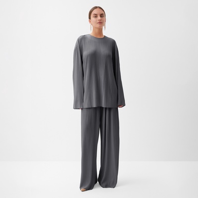 Костюм женский (блуза, брюки) MIST Classic collection, размер 48-50, графит