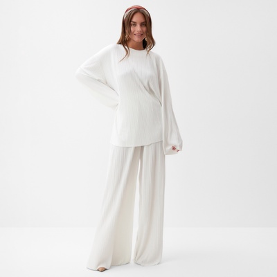 Костюм женский (блуза, брюки) MIST Classic collection, размер 48-50, белый