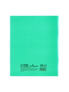 Тетрадь 48 листов в линию, Calligrata, пластиковая обложка, зелёная 10202469