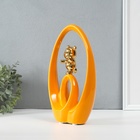 Фигурка керамика «Медвежонок - сны наяву», оранжевый с золотом, 6×15.5×27 см - Фото 2