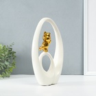 Фигурка керамика «Медвежонок - сны наяву», белый с золотом, 6×15.5×27 см - Фото 3