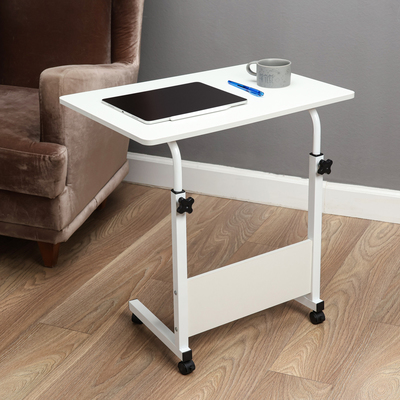 Столик прикроватный «Клик Мебель», на колёсиках, 600×400×600(800) мм, цвет белый