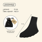 Набор защитных колпачков для трекинговых палок, башмачки, 2 шт., цвет чёрный - Фото 3