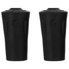 Набор защитных колпачков для трекинговых палок, ребристые, 2 шт., цвет чёрный - Фото 7