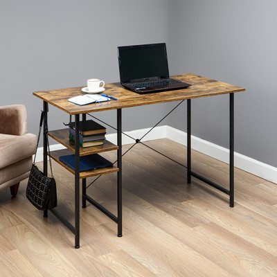 Стол письменный «Клик Мебель. Бруклин», 1200×600 мм, цвет чёрный/дуб