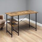 Стол письменный «Клик Мебель. Бруклин», 1200×600 мм, цвет чёрный/дуб - Фото 2