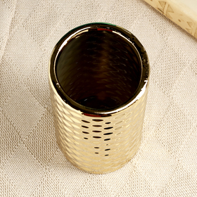 Ваза «Хелен», 9×19 см, керамика, золото