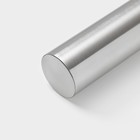 Скалка из нержавеющей стали Доляна «Бруни», 42.2×3.2 см, цвет серебристый - Фото 3