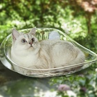 Гамак для кошки на окно, 50*30,5*20 см, вес до 8 кг, прозрачный - Фото 1