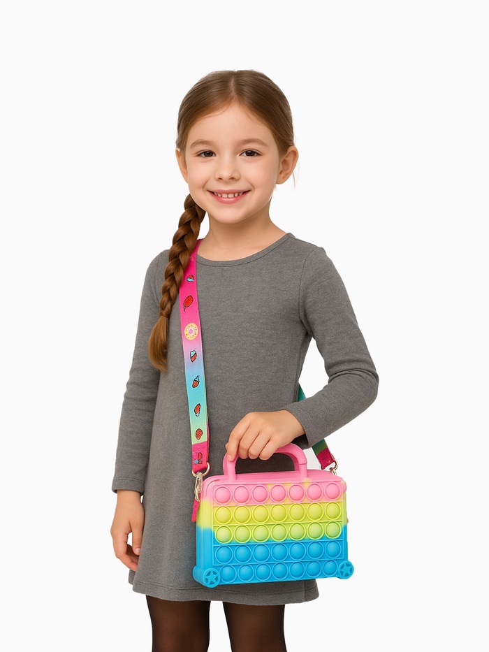 Сумка детская на молнии Выбражулька, разноцветная - Фото 1