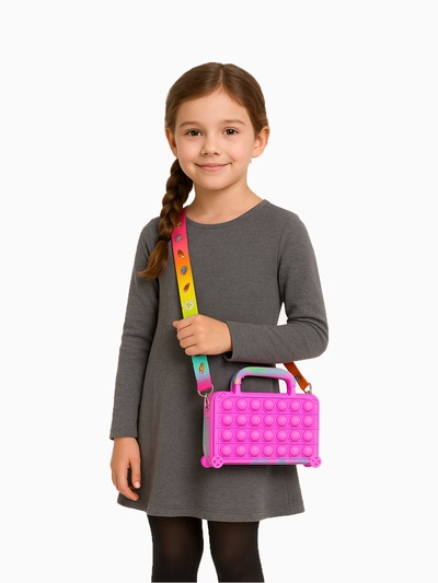 Сумка Выбражулька детская, чемоданчик, поп ит, разноцветная