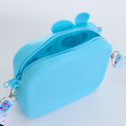 Сумка детская Выбражулька «Мишки», силиконовая, голубая - Фото 4