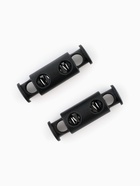 Фиксатор для шнура, двойной, d=5 мм, 11×33 мм, 30 шт., чёрный - Фото 2