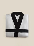 Халат женский домашний SL HOME Elegant, размер 44-52, лён 100%, серый - Фото 9