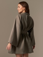 Халат женский короткий SL HOME Graphite, размер 44-52, лён 100%, графит - Фото 6