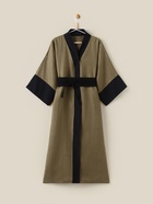 Халат женский домашний SL HOME Eucalyptus, размер 44-52, лён 100%, эвкалипт - Фото 6