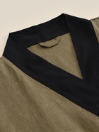 Халат женский домашний SL HOME Eucalyptus, размер 44-52, лён 100%, эвкалипт - Фото 7