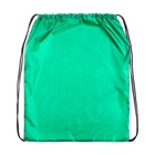 Мешок для обуви 490×410 мм, «Стандарт» MAX, (мягкий полиэстер, плотность 210 D), зеленый - Фото 4