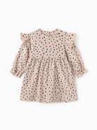 Платье для девочки «Крошка Я. Киса», рост 86-92 см, бежевое - фото 67927001