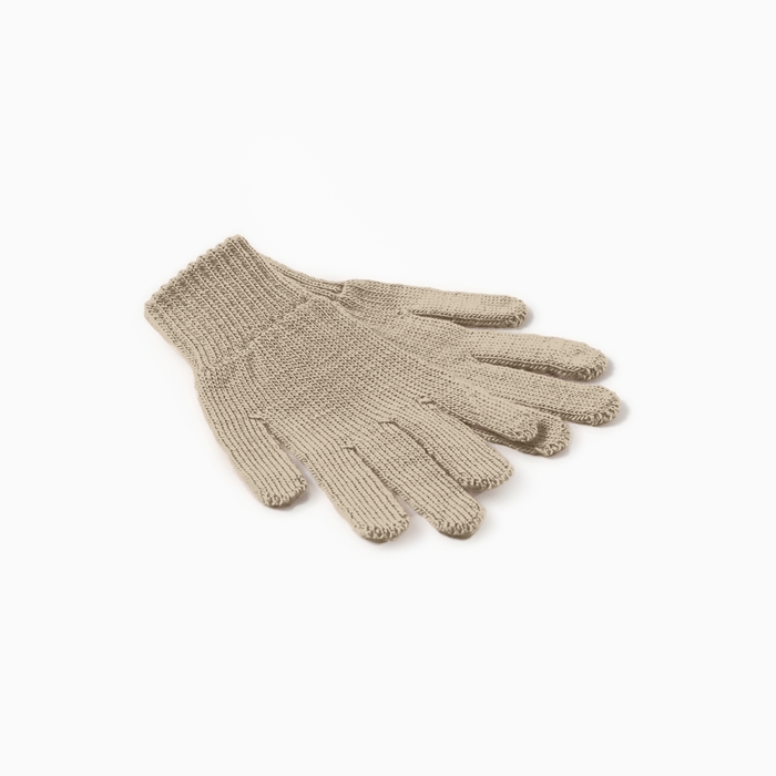 Перчатки детские, цвет серо-коричневый р-р 16 - Фото 1