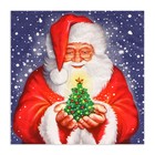 Салфетки бумажные Home Collection «Дед мороз и новогодняя ель», 3 слоя, 33×33 см, 20 шт. - Фото 2