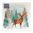Салфетки новогодние бумажные Home Collection Classic «Лесной олень», 3 слоя, 33×33 см, 20 шт. - Фото 3