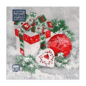 Салфетки бумажные Home Collection Classic «Новогодний натюрморт», 3 слоя, 33?33 см, 20 шт. (комплект 2 шт)