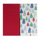 Новогодние салфетки бумажные «Ёлочки», 2 слоя, 33×33 см, 20 шт. - Фото 2