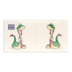 Новогодние салфетки бумажные Art Bouquet «Удавчик в галстуке», 2 слоя, 20х20 см, 250 шт. - Фото 3