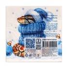 Новогодние салфетки бумажные Bouquet de Luxe «Новогодний питон», 3 слоя, 24х24 см, 25 шт. - Фото 3