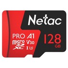 Флеш карта microSDXC 128GB Netac NT02P500PRO-128G-R P500 Extreme Pro + adapter - фото 51665076