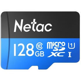 Флеш карта microSDXC 128GB Netac NT02P500STN-128G-R P500 + adapter