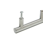 Ручка рейлинг CAPPIO FRIDA, нерж. сталь, d=12 мм, м/о 64 мм, цвет мат. никель, 4 шт - фото 25595699