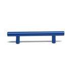 Ручка рейлинг CAPPIO FRIDA, нерж. сталь, d=12 мм, м/о 96 мм, цвет синий, 4 шт - фото 25595723