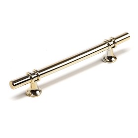 Ручка скоба CAPPIO CAMDEN, м/о 128 мм, d=12 mm, пластик, цвет золото, 4 шт